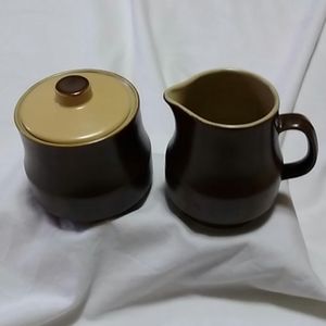 Stoneware Cream & Sugar